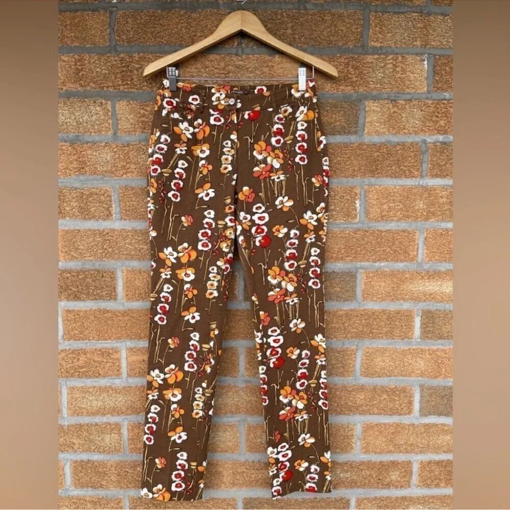 J. McLaughlin Floral print cotton Pants size 2